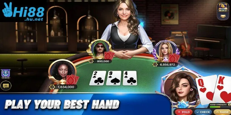 Hướng dẫn chơi Poker tại Hi88 đơn giản, chỉ 4 bước