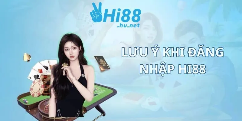 Lưu ý khi đăng nhập tài khoản HI88