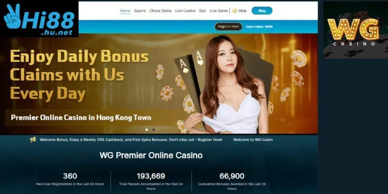 WG Casino Hi88, sòng bạc đẳng cấp dành cho tín đồ casino online
