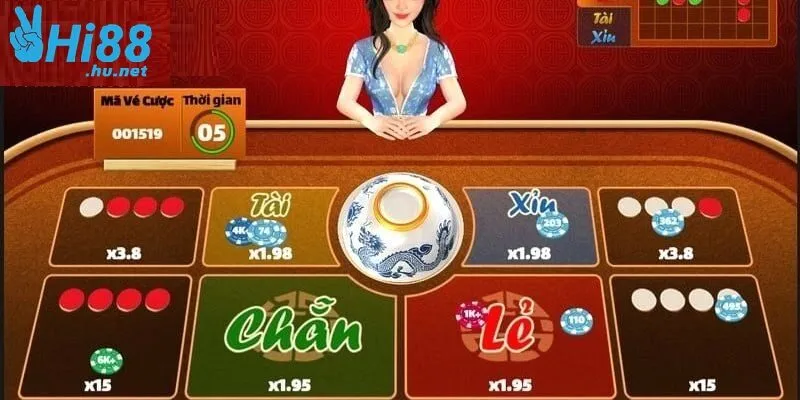 Xóc đĩa tại Hi88 sở hữu giao diện bàn cược trực quan